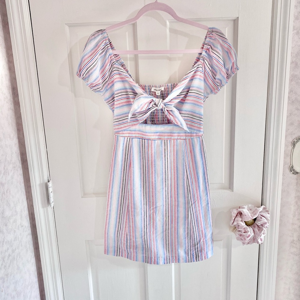 Vintage Inspired Cotton Candy Tie Dress- Sz. Small - Picture 2 of 16